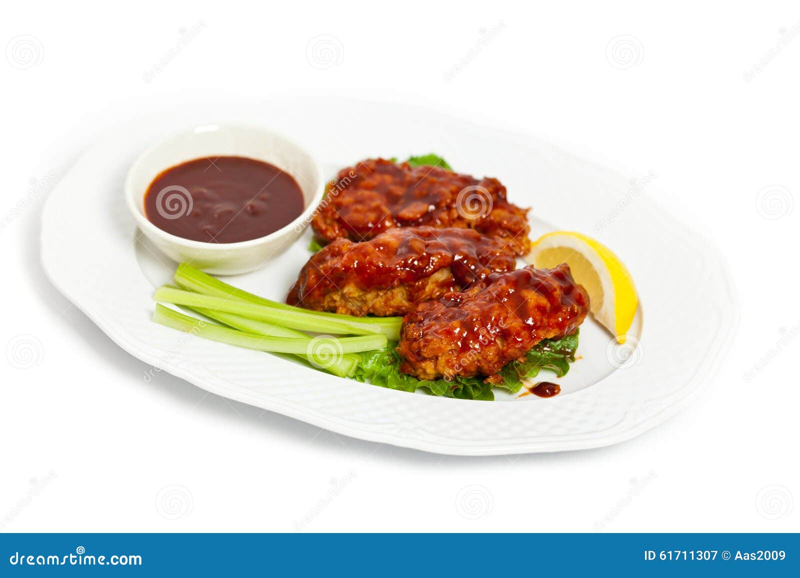 Barbecue Buffalo Chicken stock image. Image of delicious 61711307