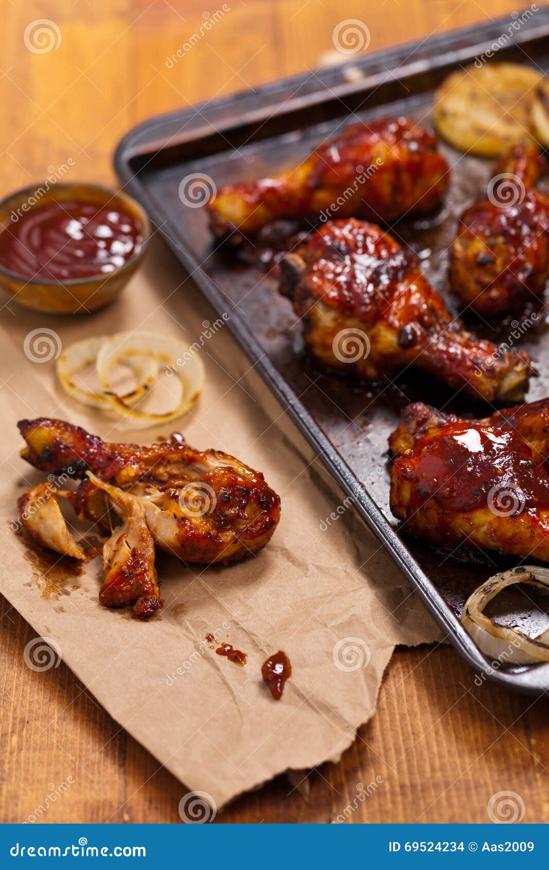 Barbecue Buffalo Chicken Drumsticks Stock Photo Image of meat, charcoal 69524234