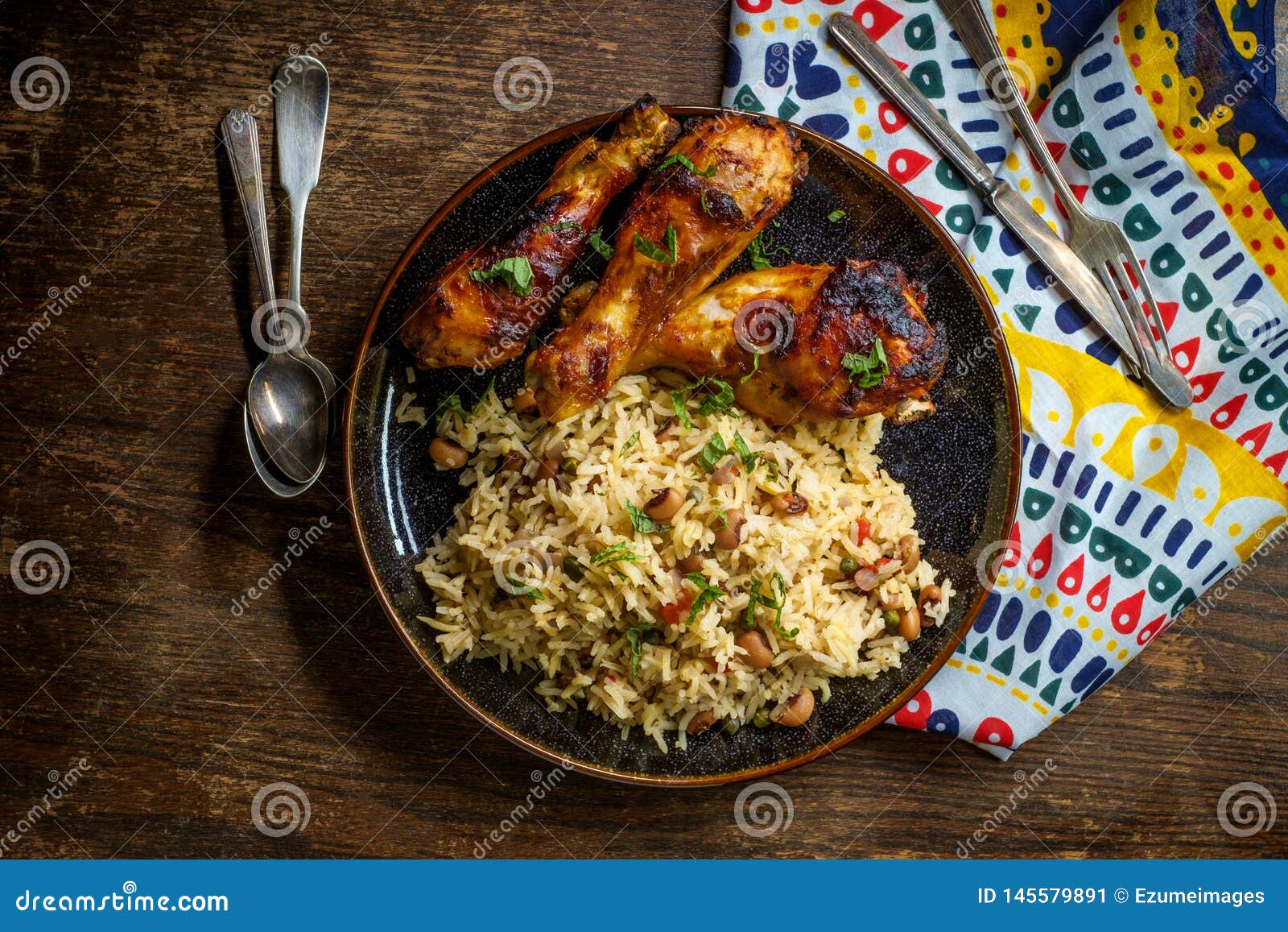 Chicken Jollof Rice Royalty-Free Stock Photo | CartoonDealer.com #142890777