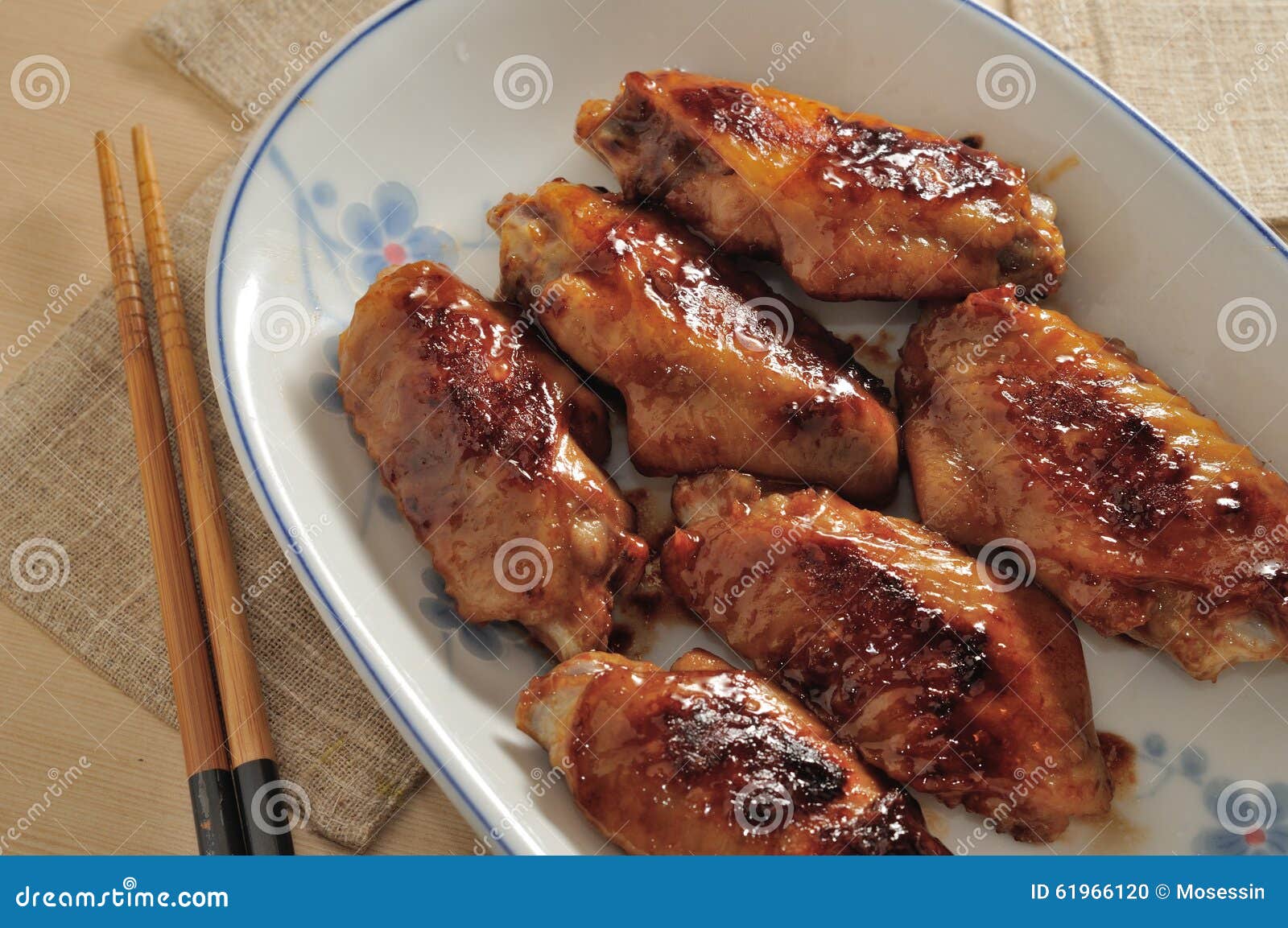 Barbecue chicken wing stock photo. Image of deep, cook 61966120