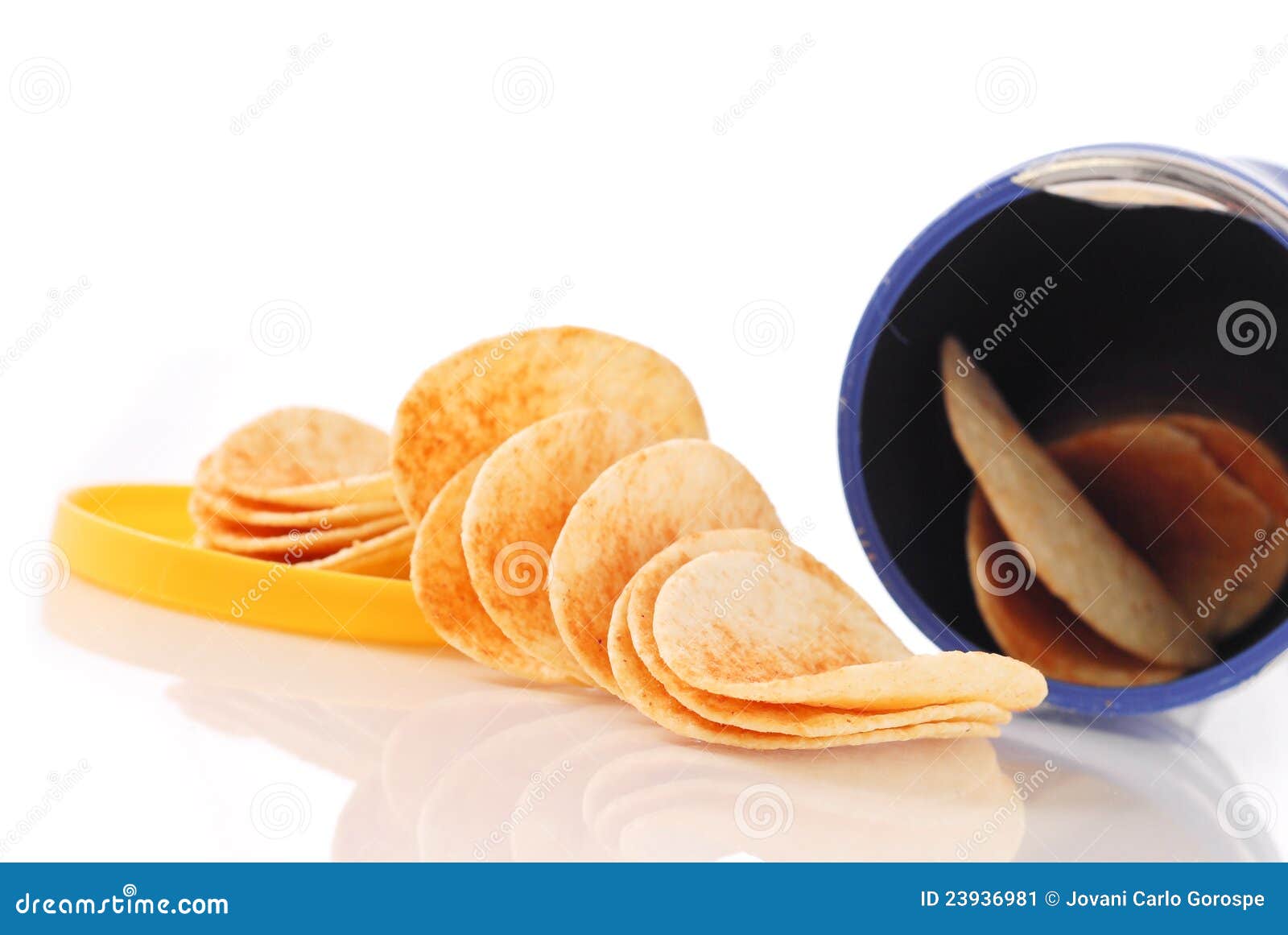 Barbecue Chips stock image. Image of container, snack 23936981