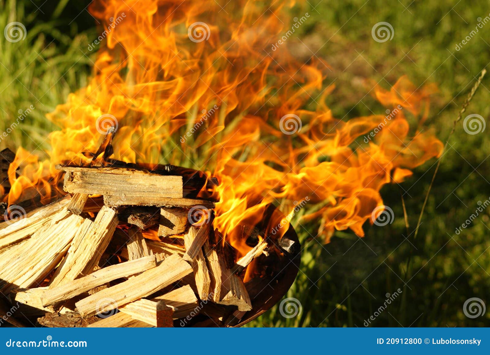 Barbecue fire stock photo. Image of barbecue, flame, grilling - 20912800