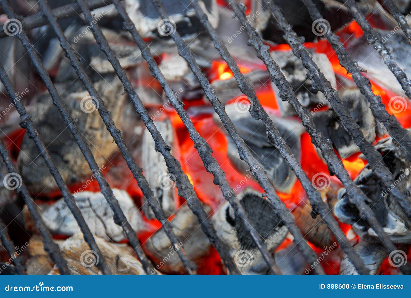 Barbecue grid stock photo. Image of meal, outdoors, glowing 888600