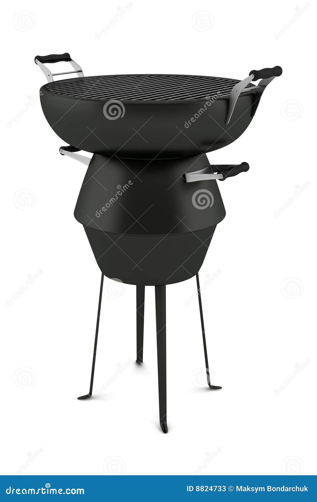 Barbecue Grill Isolated On White Background Stock Illustration Illustration of white, grill