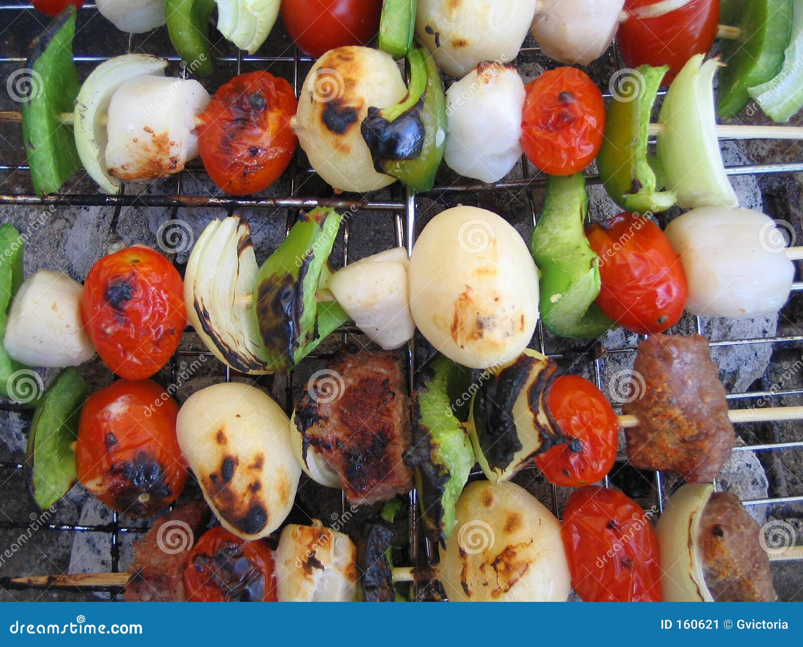 Barbecue kabobs stock image. Image of dinner, grilling 160621