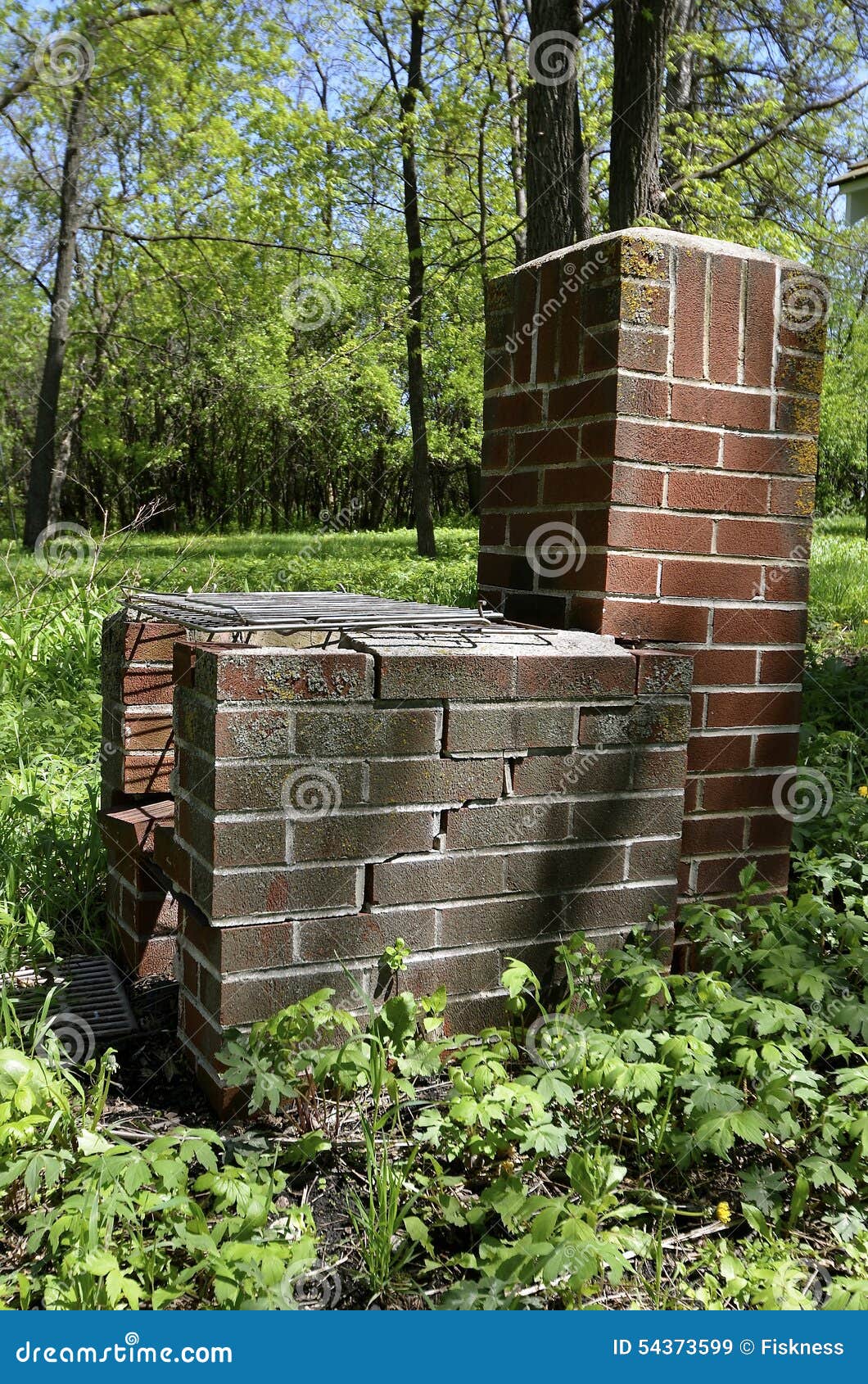 Barbecue Pit with a Chimney Stock Image Image of cooking, architecture 54373599