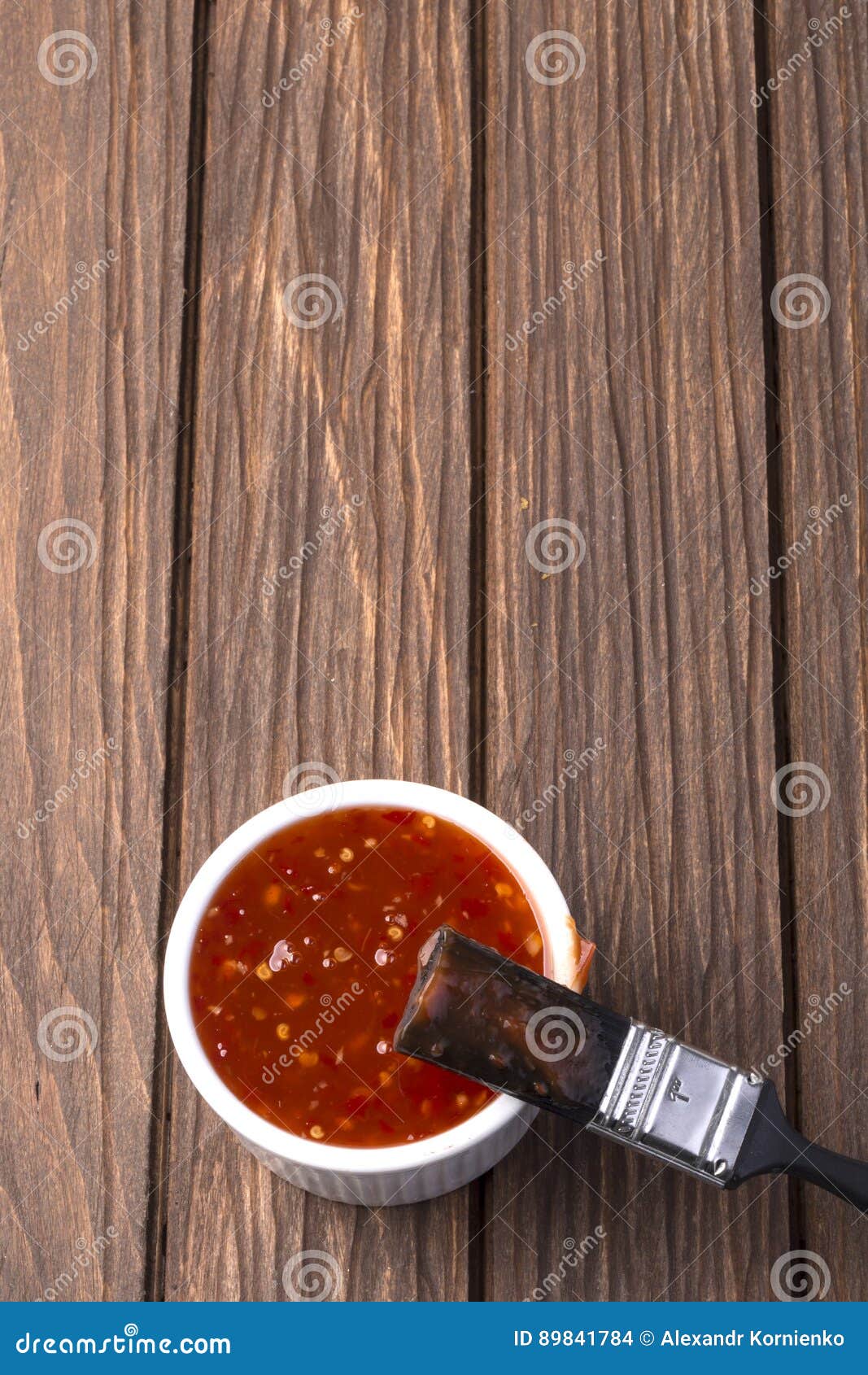 Barbecue Sauce with Basting Brush Stock Photo Image of brush, looking