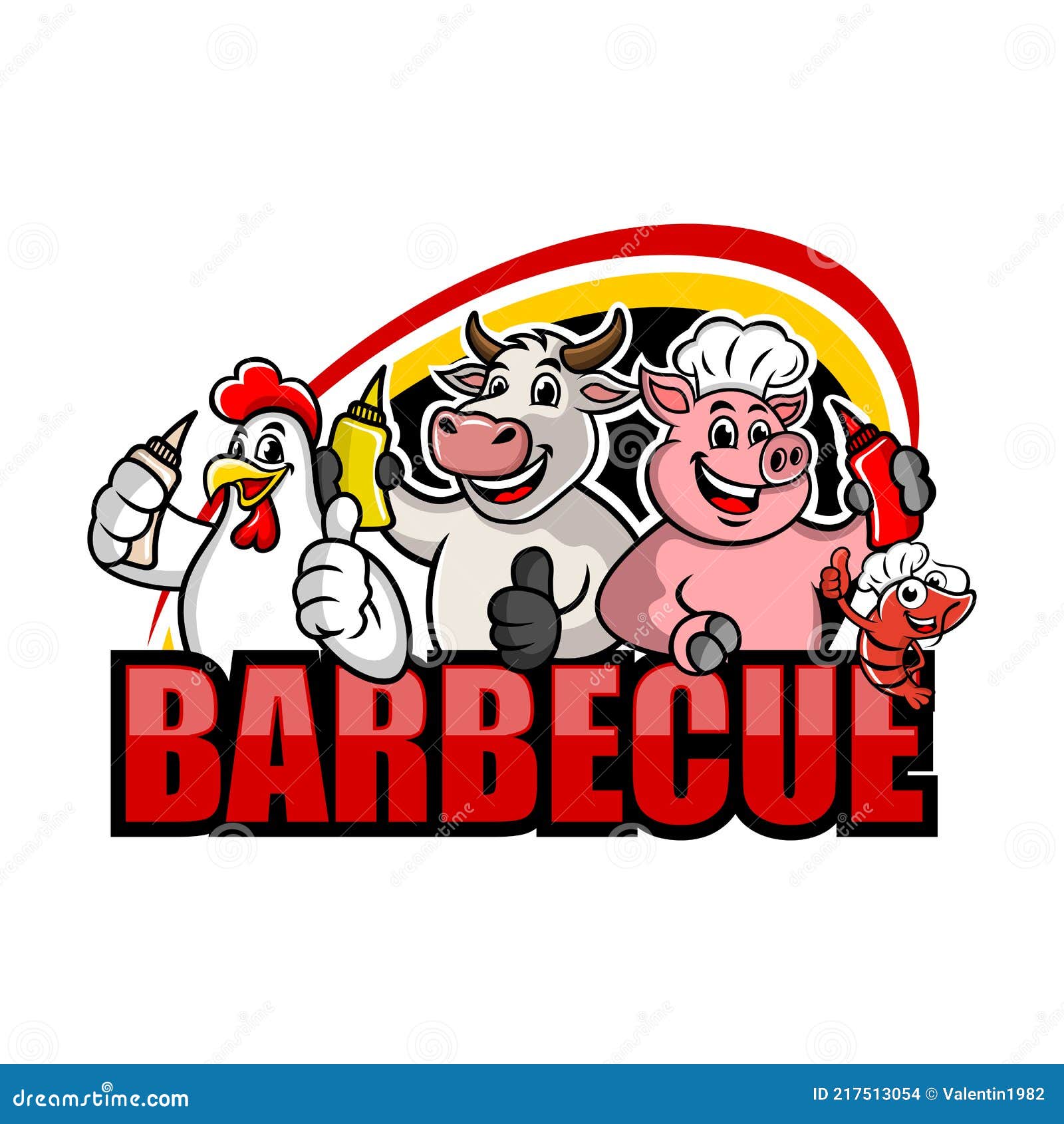 Barbecue and sauces logo stock vector. Illustration of meat 217513054