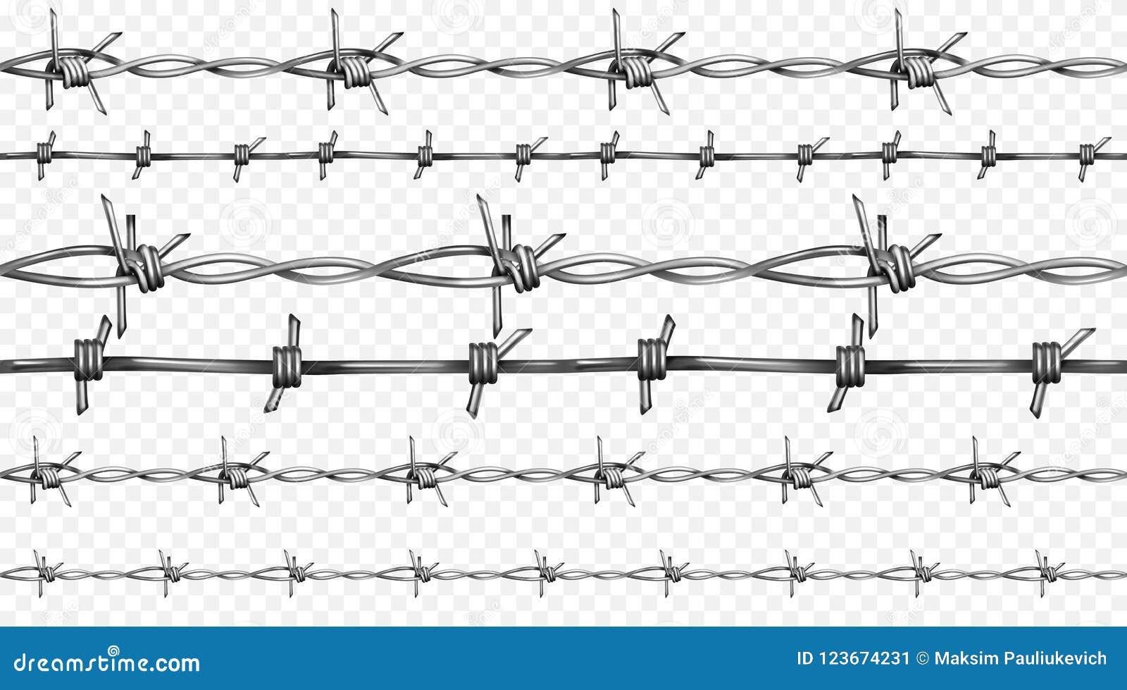 barbed wire realistic seamless  