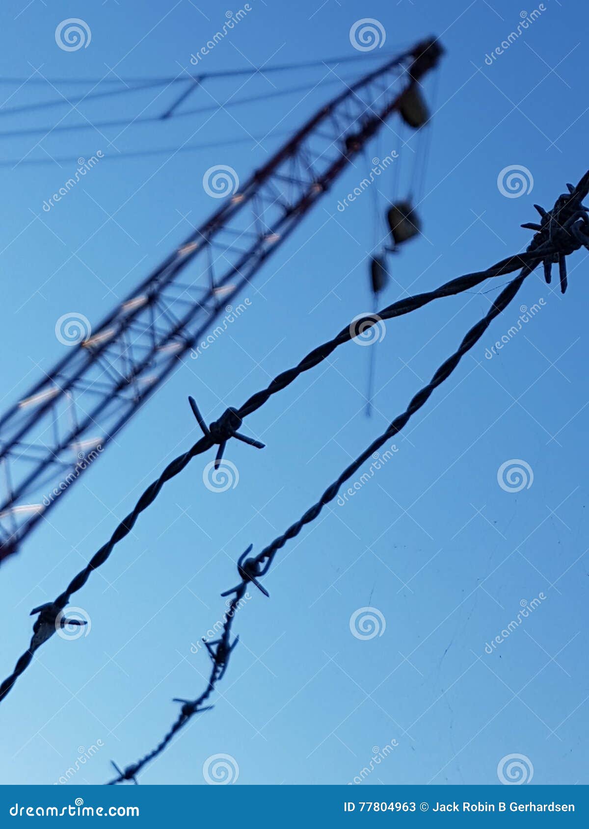 barbed wire silouette