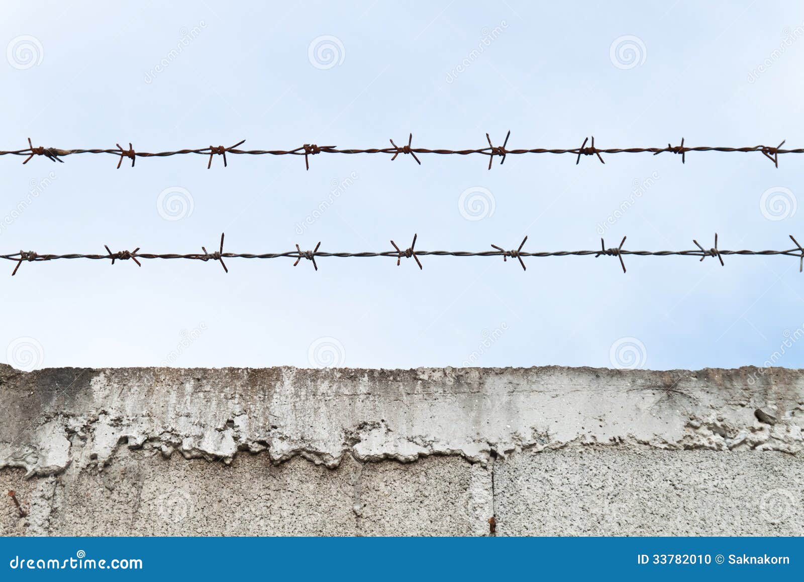 Barbed Wire On Wall