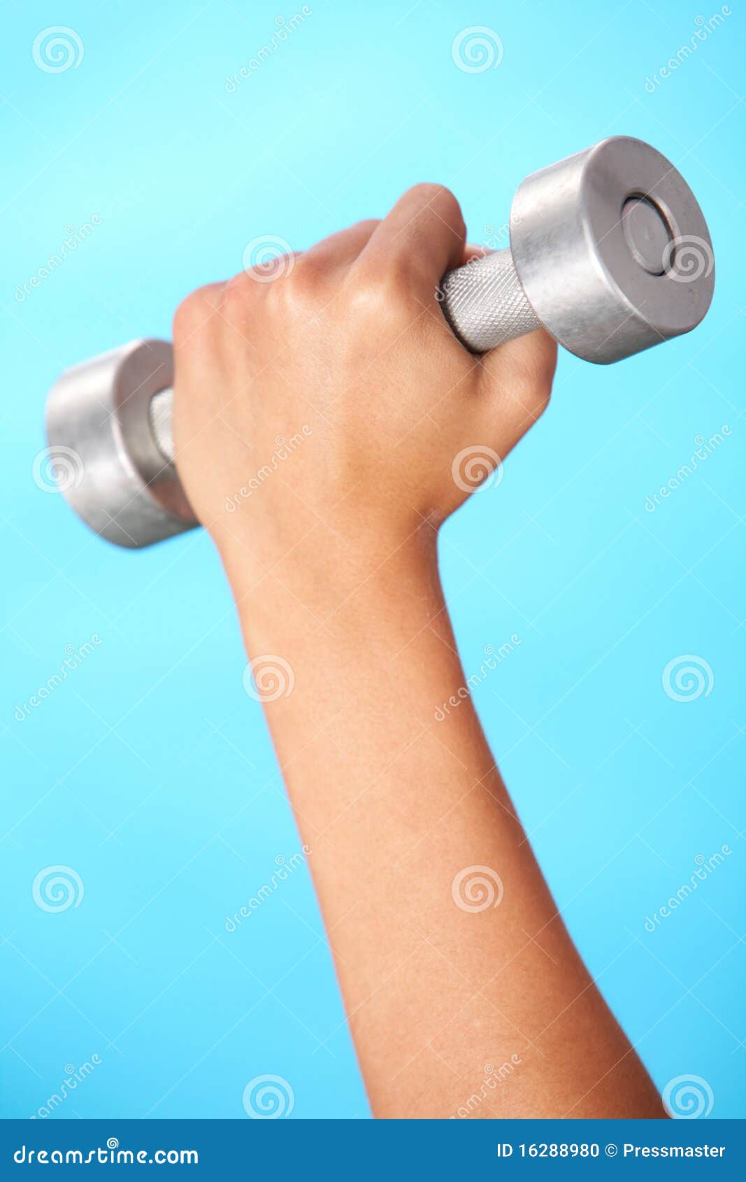 Barbell in hand stock photo. Image of action, practice 16288980