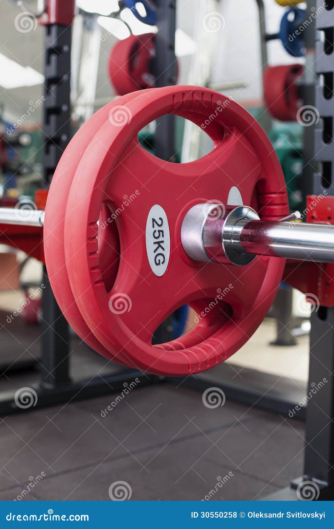 Barbells gym equipment stock photo. Image of gymnasium 30550258
