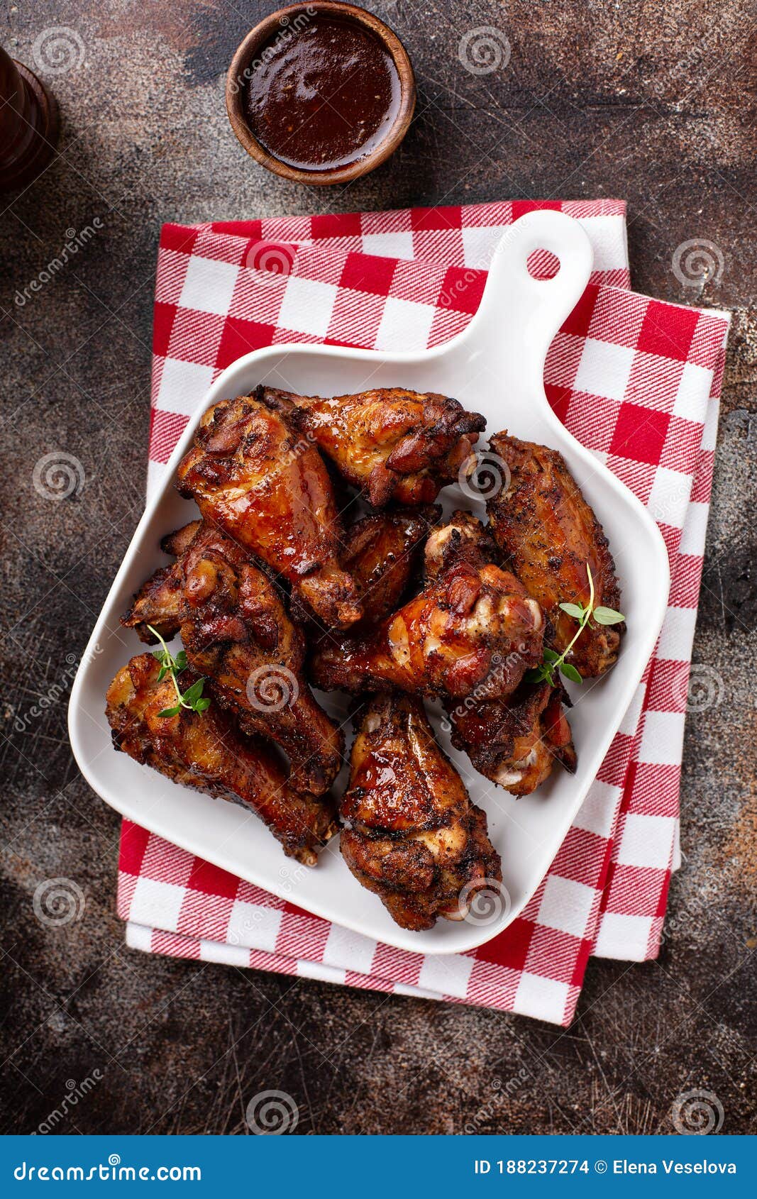 Barbeque chicken wings stock photo. Image of american 188237274
