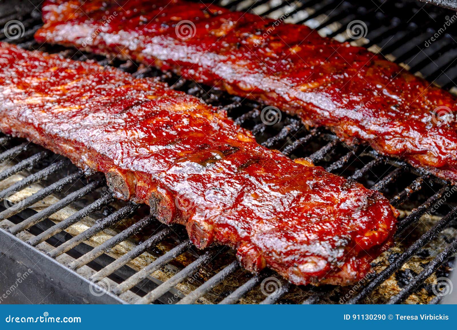 Barbeque Racks of Ribs with Sauce Stock Photo Image of grill, beef