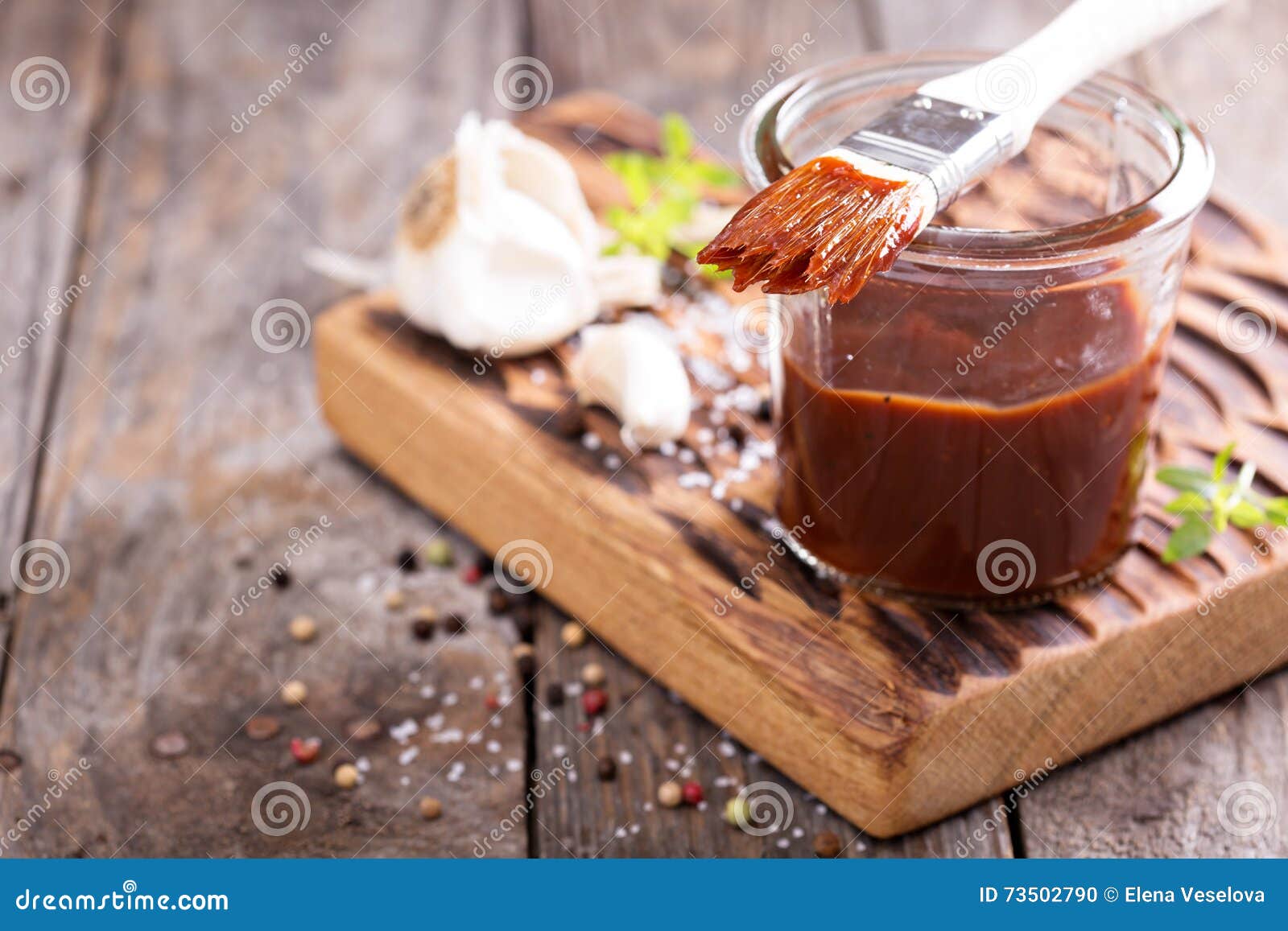 barbeque sauce in a jar