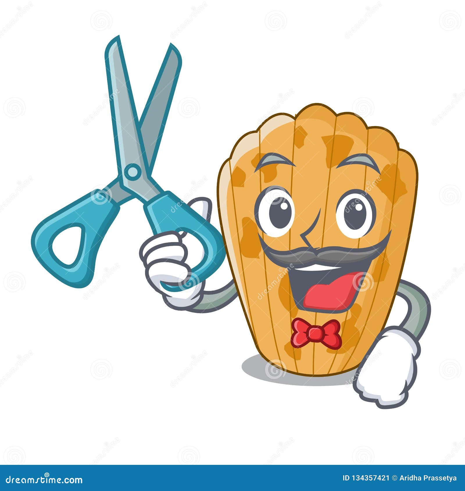 Barber Cookies in the Form Madeleine Cartoon Stock Vector Illustration of expression, french