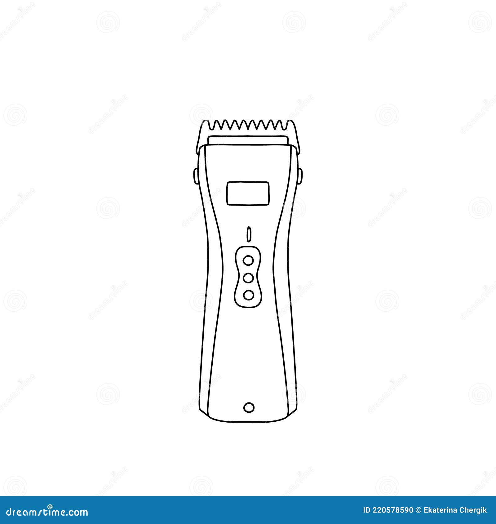 hair clippers drawing