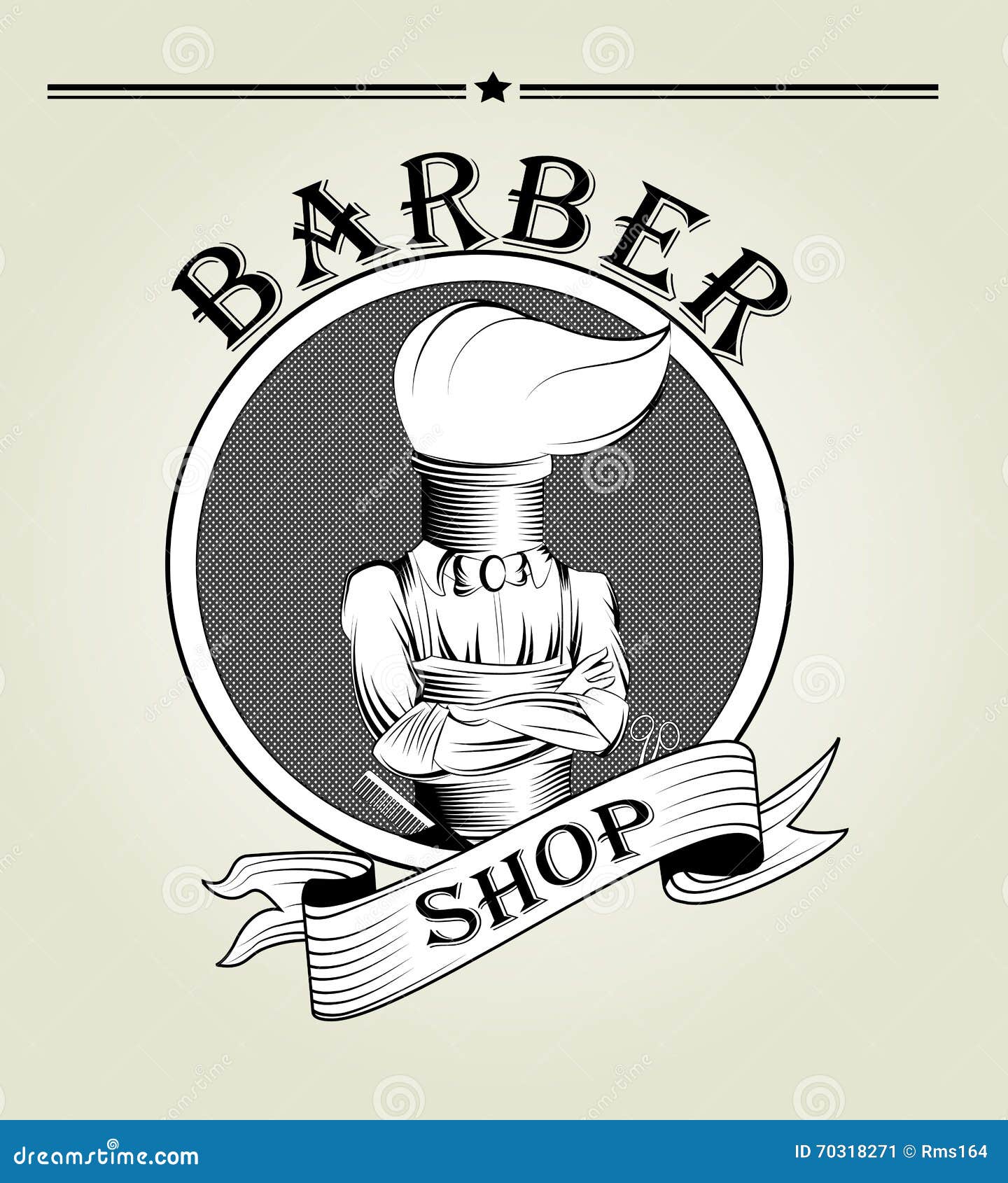 Barber logo vector stock vector. Image of hipster, hair 