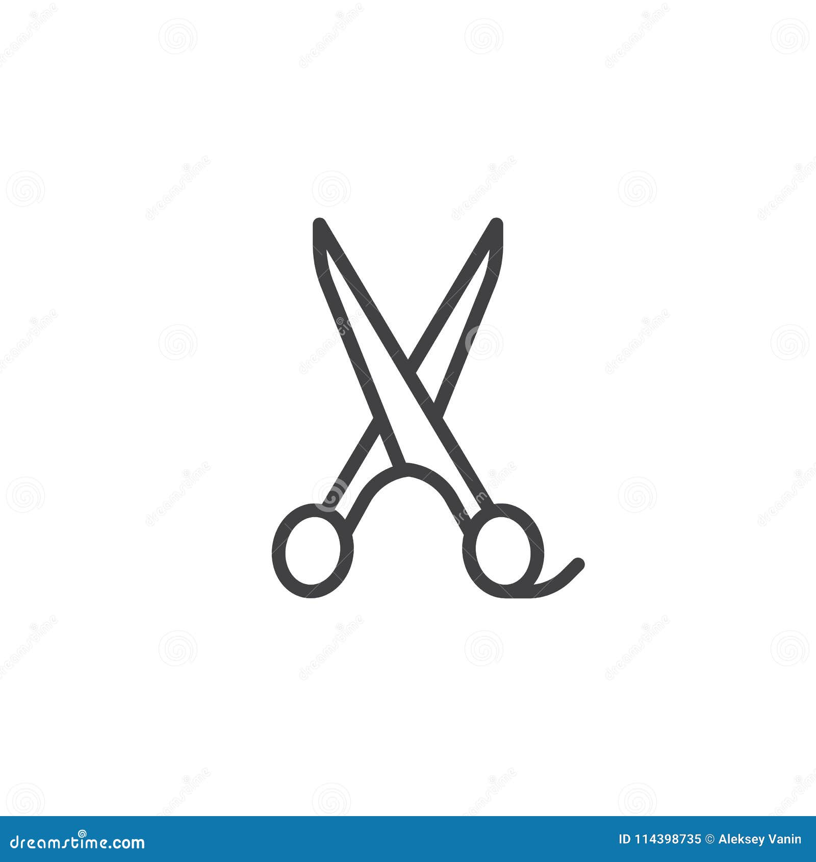 Hairdresser Man And Woman Scissors Concept Stock Illustration