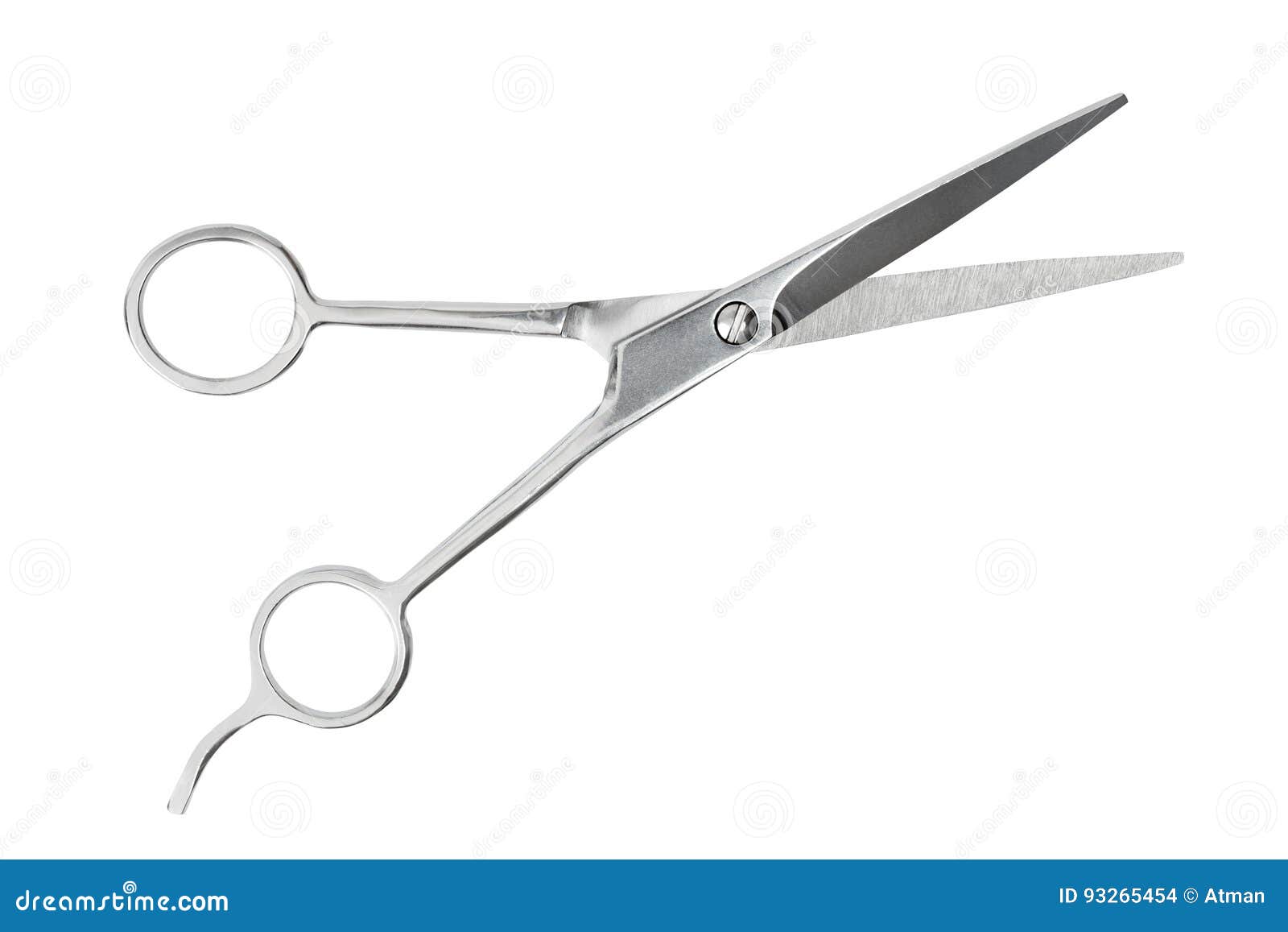 barber scissors on white