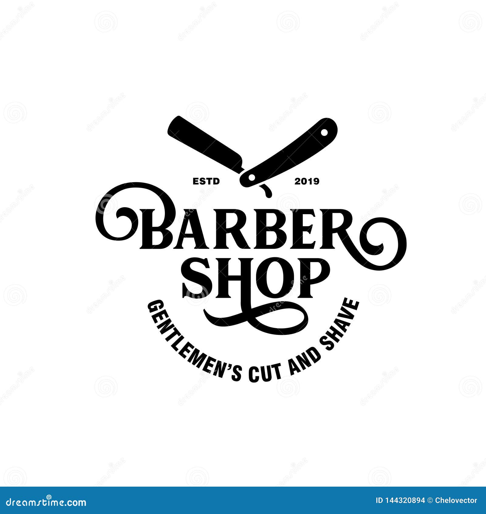 barber shop vector illustration Stock Vector