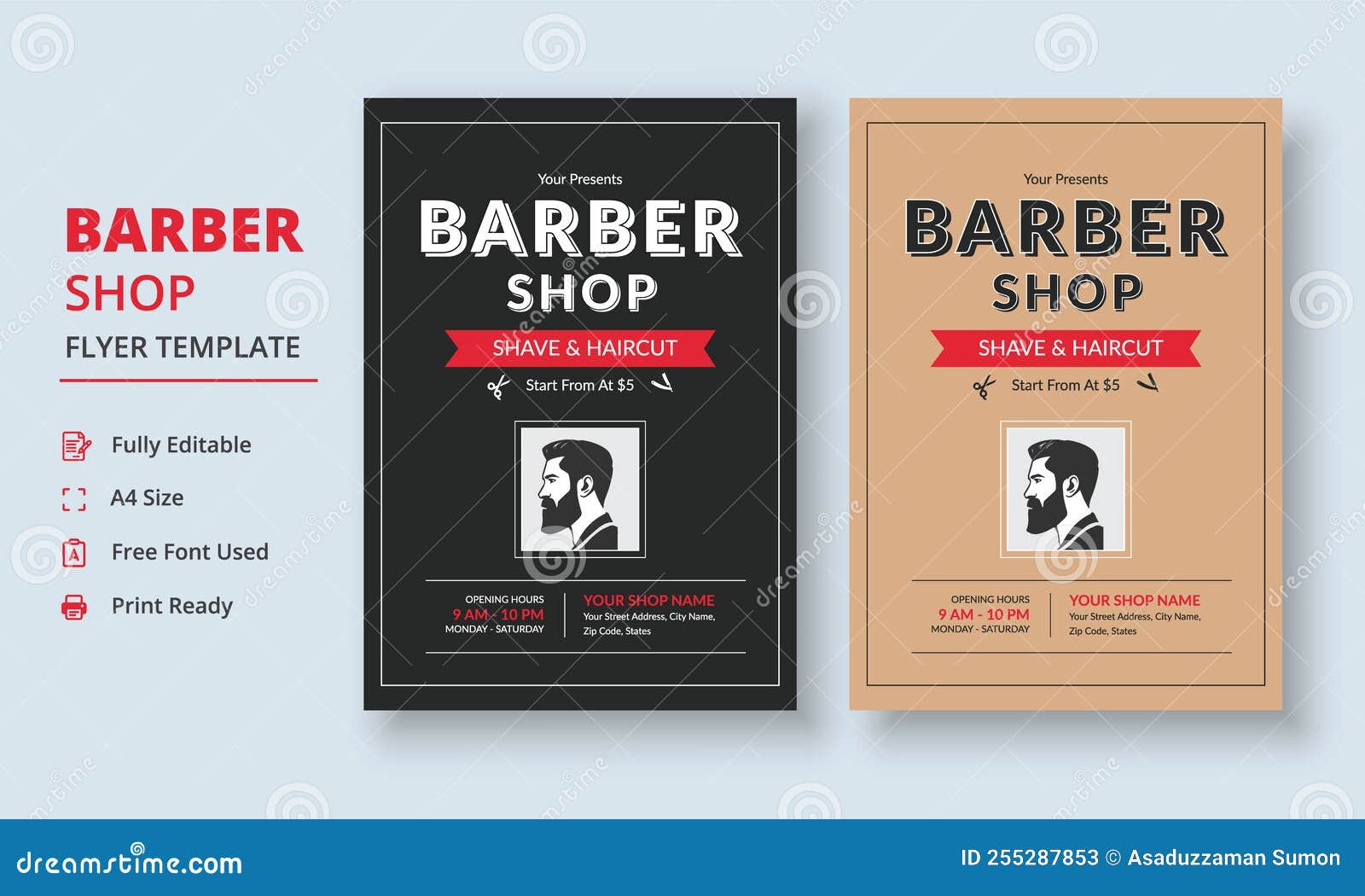 Barber Shop Flyer Template Salon Flyer Template Beauty Salon Flyer Barber Shop Flyer Template Salon Flyer Template Beauty Salon Flyer