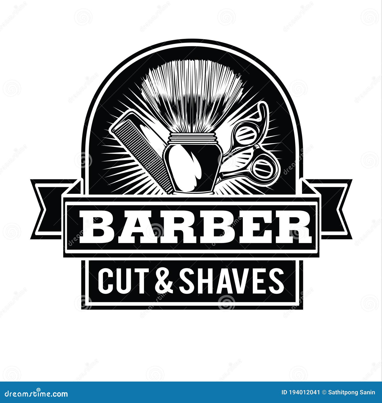 Barber Shop Hair Salon Hair Stylist Vintage Logo Luxury Pomade Retro ...