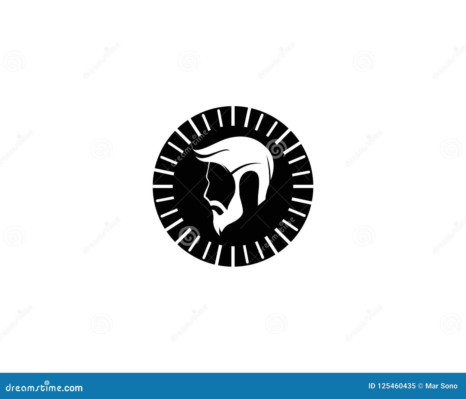 Barber shop logo vector stock vector. Illustration of label - 125460435