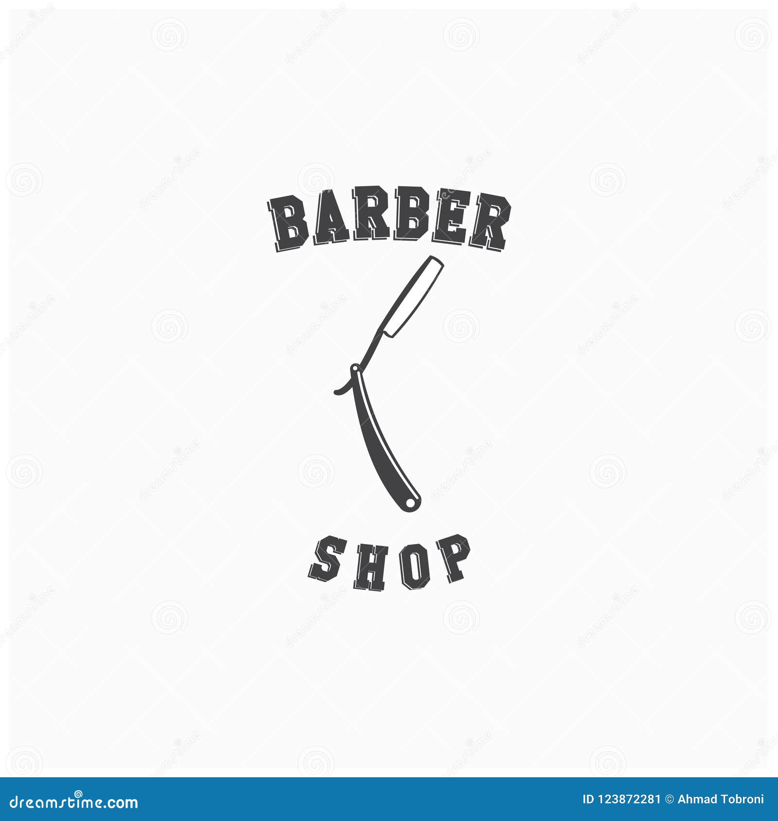 Barber Shop Logo Vector Template Design Stock Vector - Illustration of ...