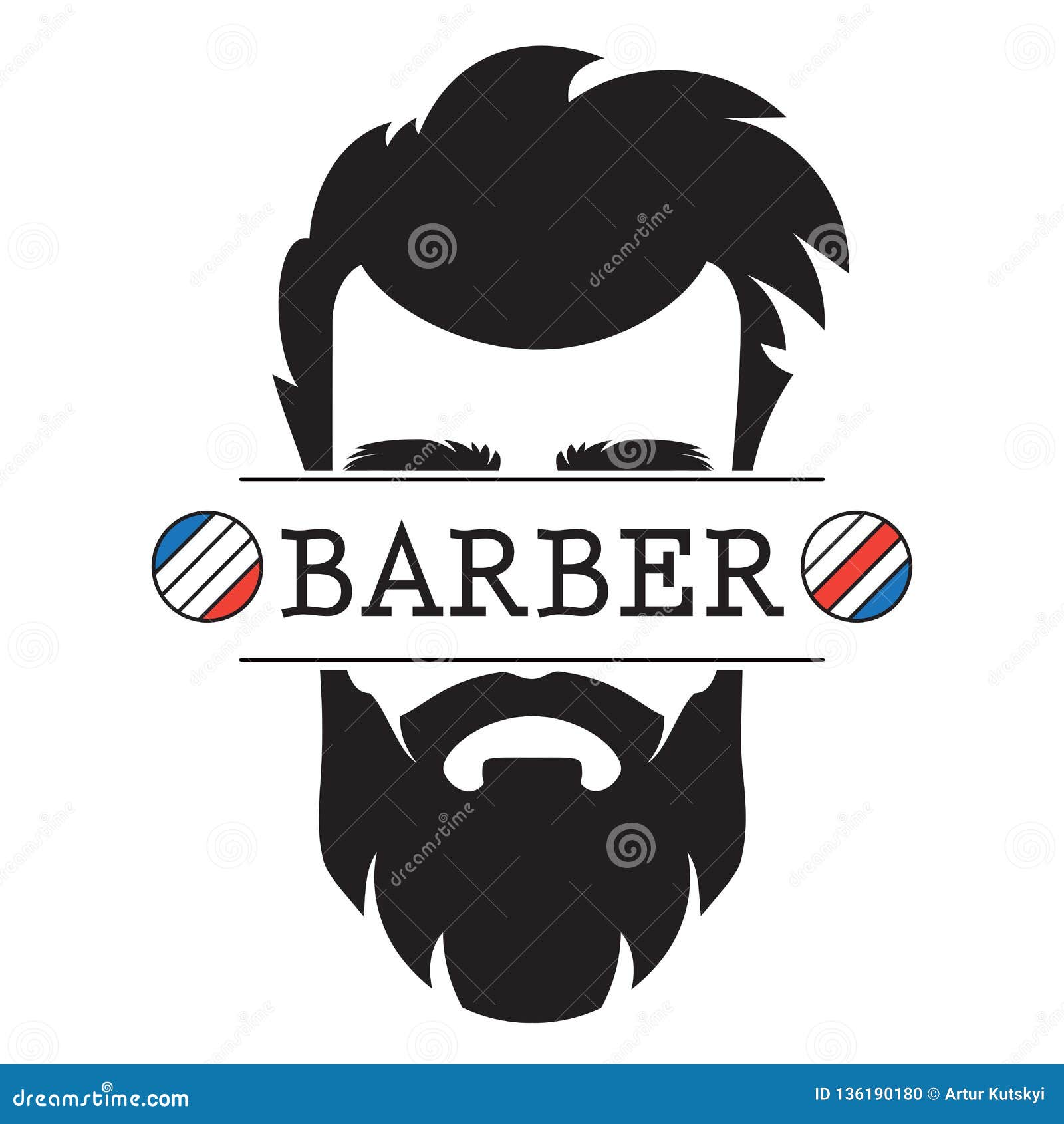Barber Shop Vintage Retro Label Logo Icon Vector Illustration. Stock Vector - Illustration of icon, beard: 136190180 Barber Shop Vintage Retro Label Logo Icon Vector Illustration. Stock Vector - Illustration of icon, beard: 136190180