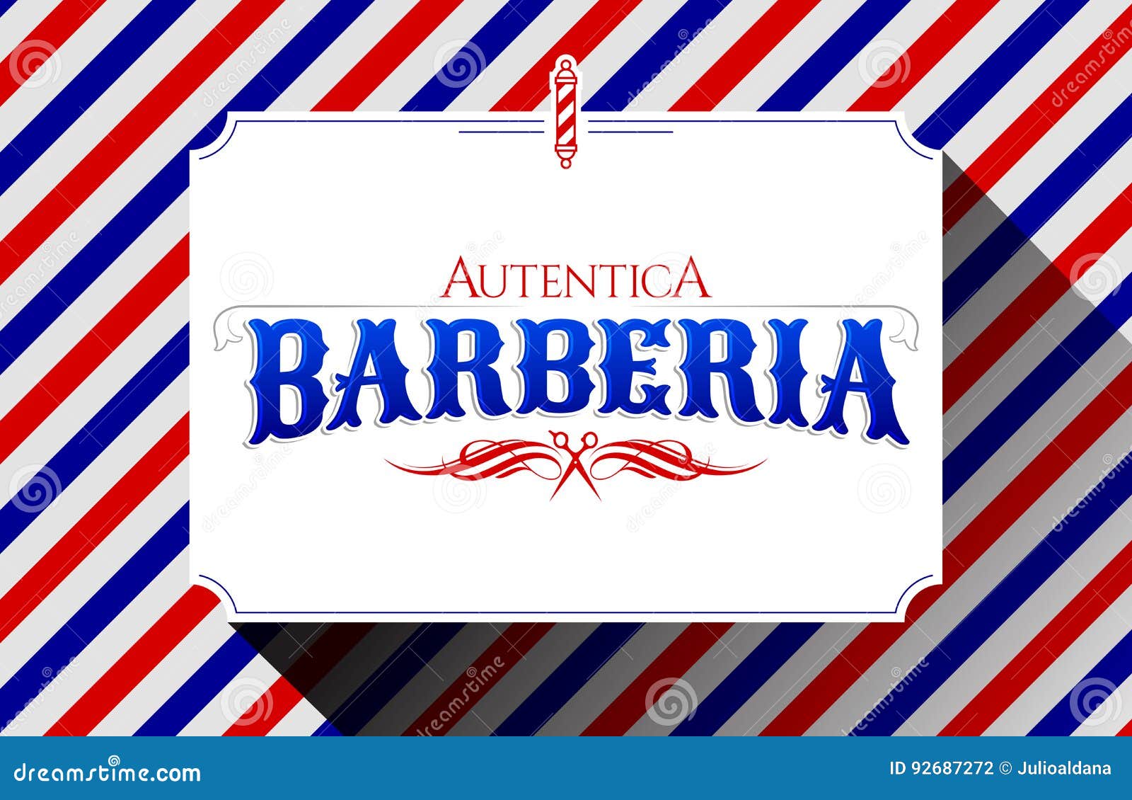 barberia autentica, authentic barbershop spanish text