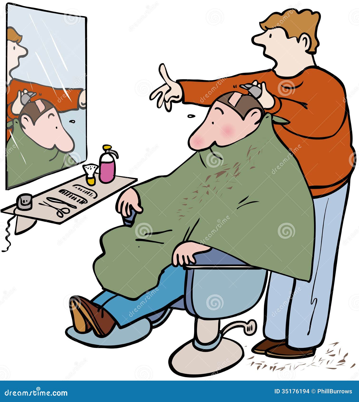 Barbers stock vector. Illustration of scalp, vector ...