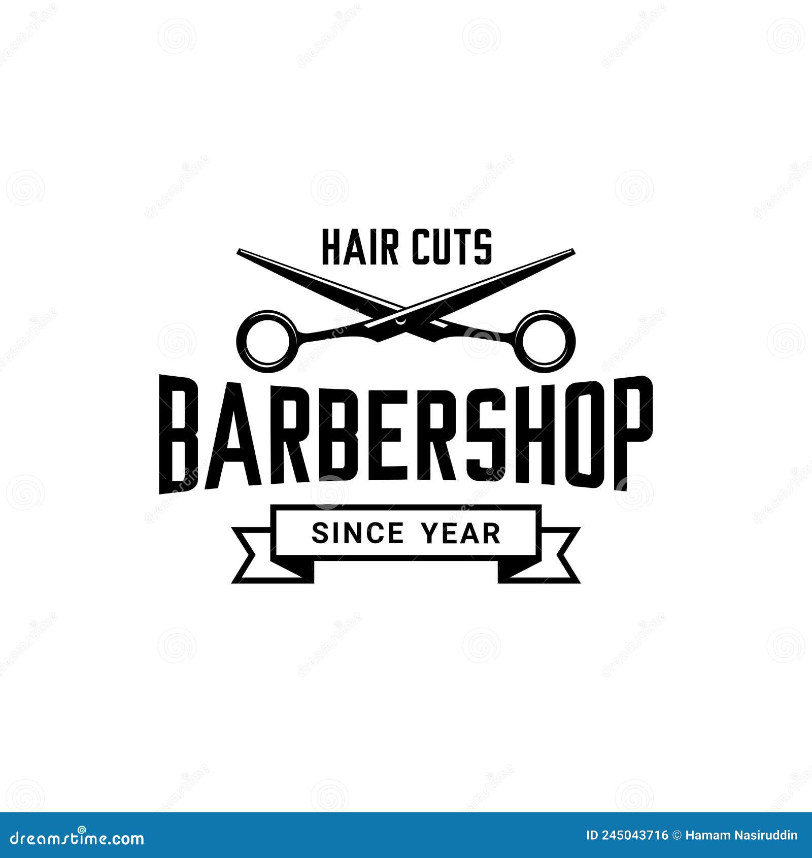 Barbershop vector stock vector. Illustration of template - 245043716
