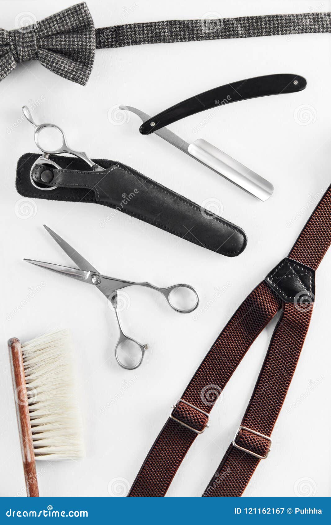 Barbershop Tools Barber Supplies And Equipment Stock Image