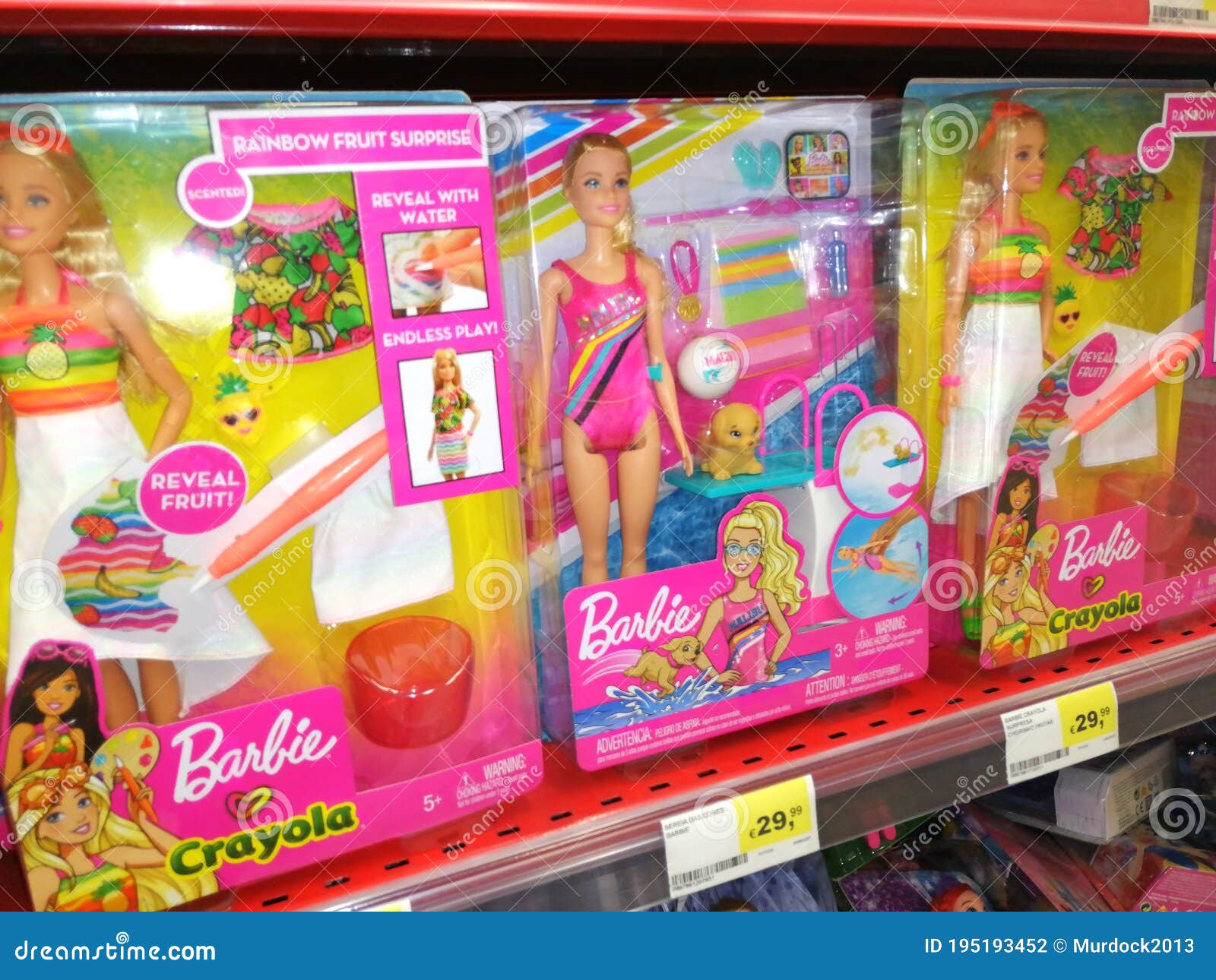 Barbie dolls for sale. editorial photography. Image of store