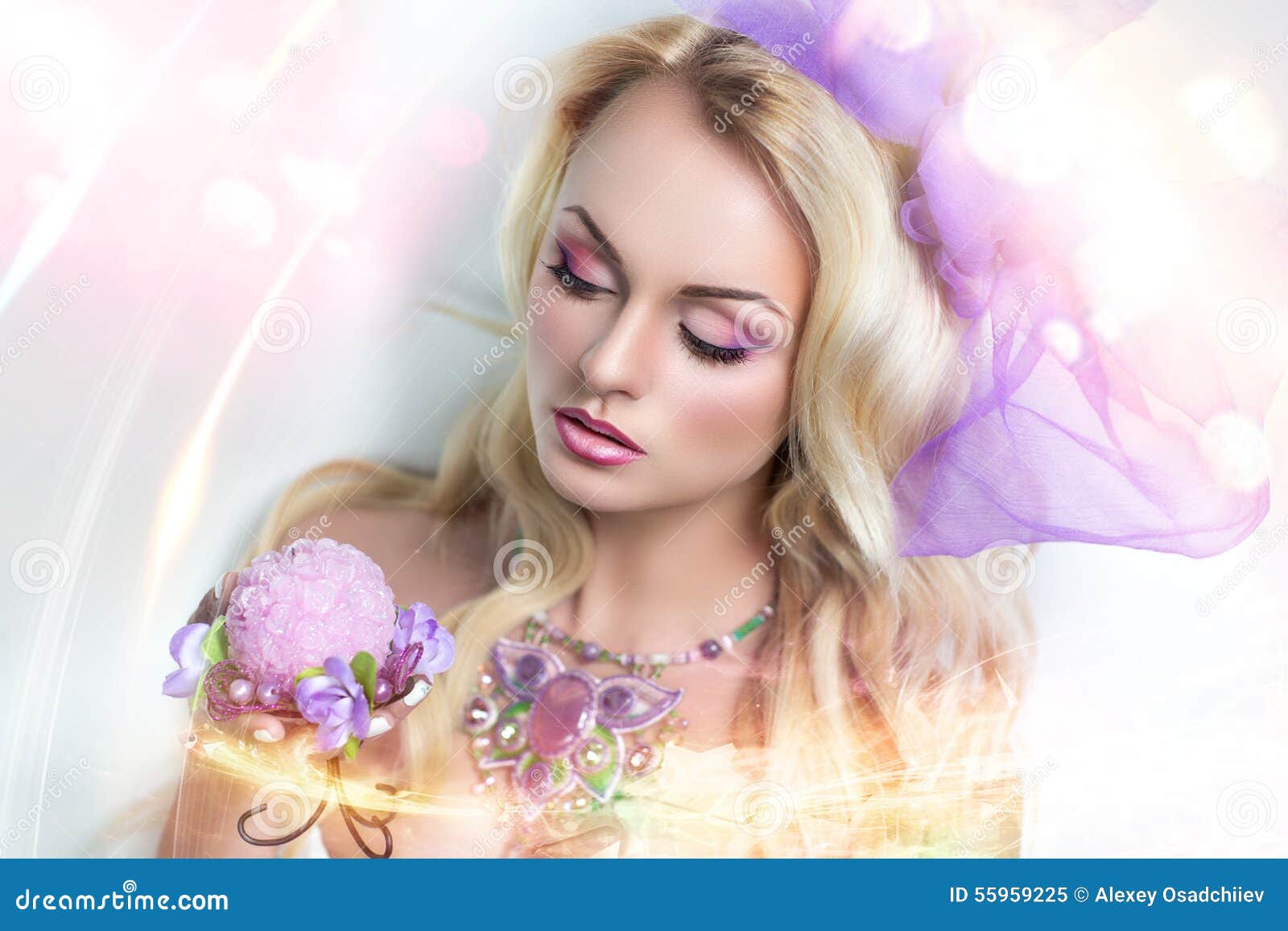 Barbie girl stock image. Image of magic, curls, feminine - 55959225