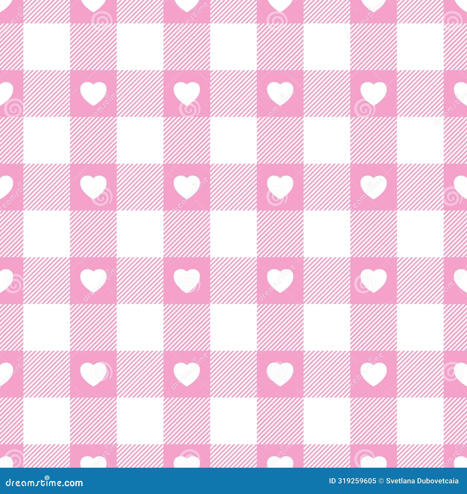 barbie seamless pattern. repeating plaid heart pink color. check tartan  prints. repeated scottish flannel. madras