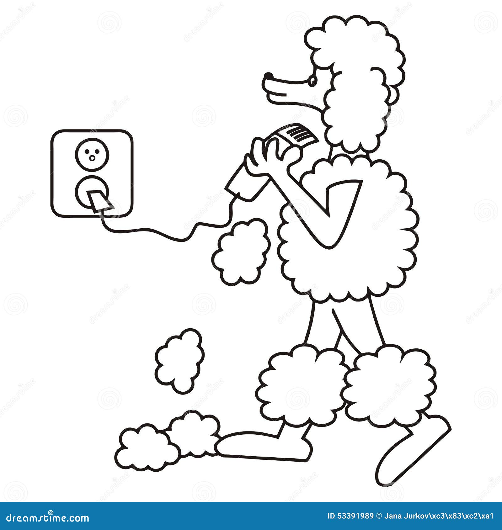 Barboncino e rasoio Libera da Diritti