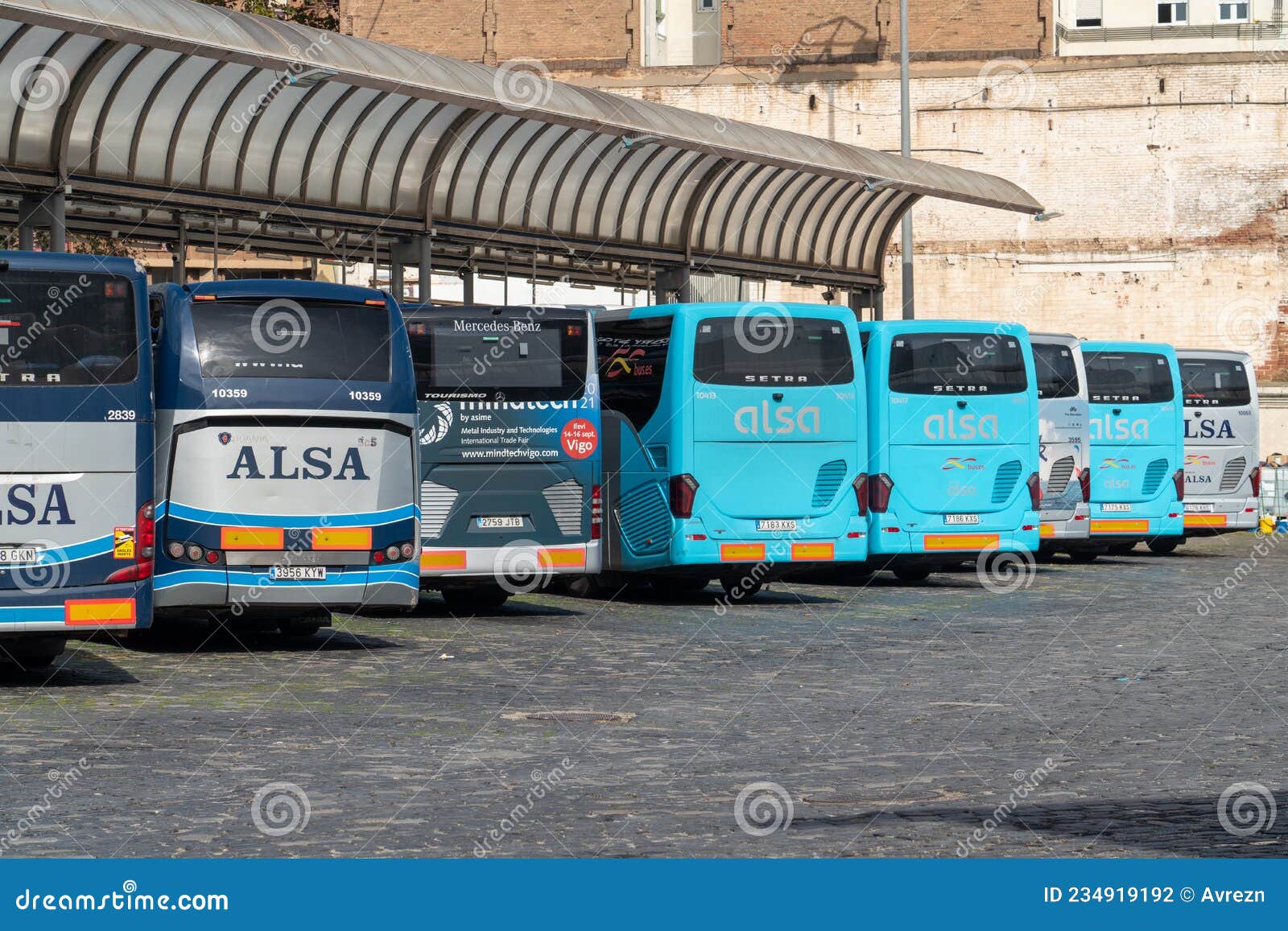 Barcelona, Catalonia, Spain - 10.31.2021: ALSA Company Buses in a Row on  Barcelona Nord Bus Station Editorial Photography - Image of countryside,  passenger: 234919192
