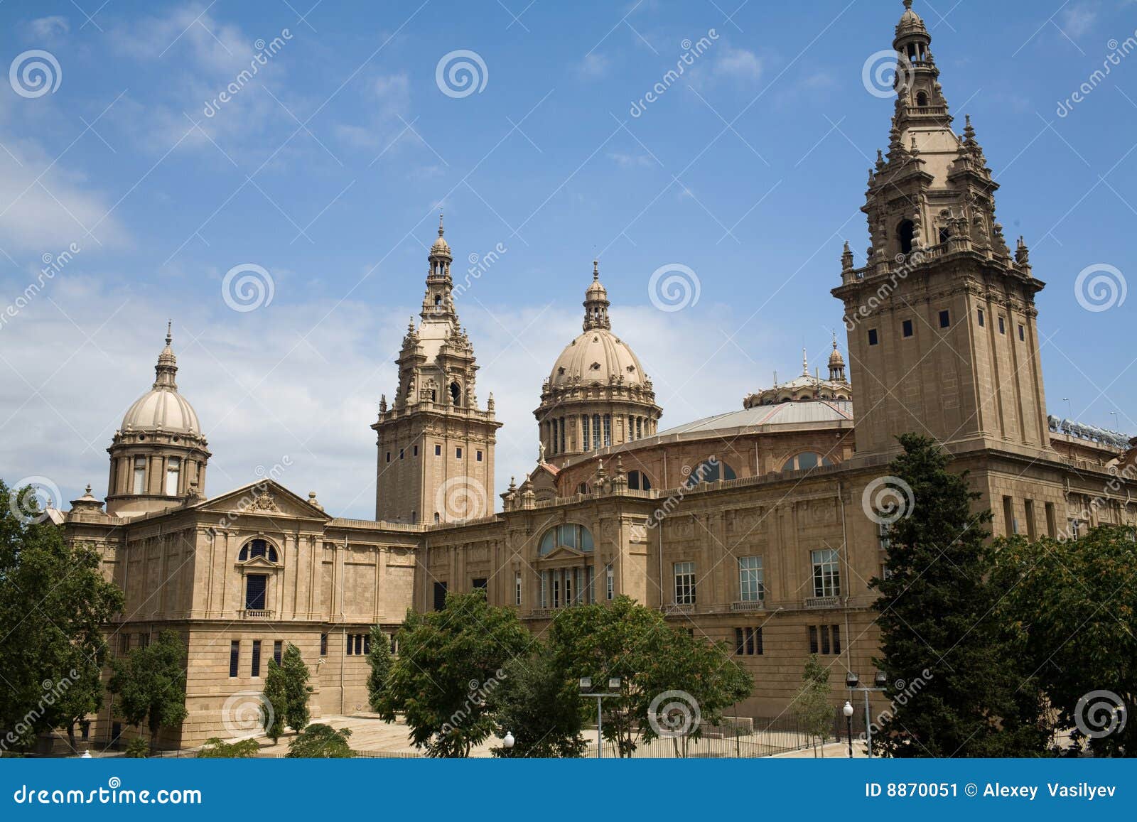 Barcelona. Museum de Art stock image. Image of blue, historic - 8870051