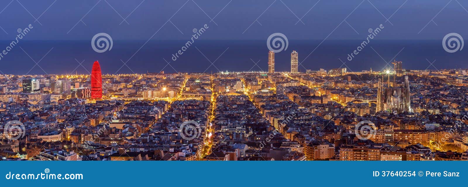 barcelona at night