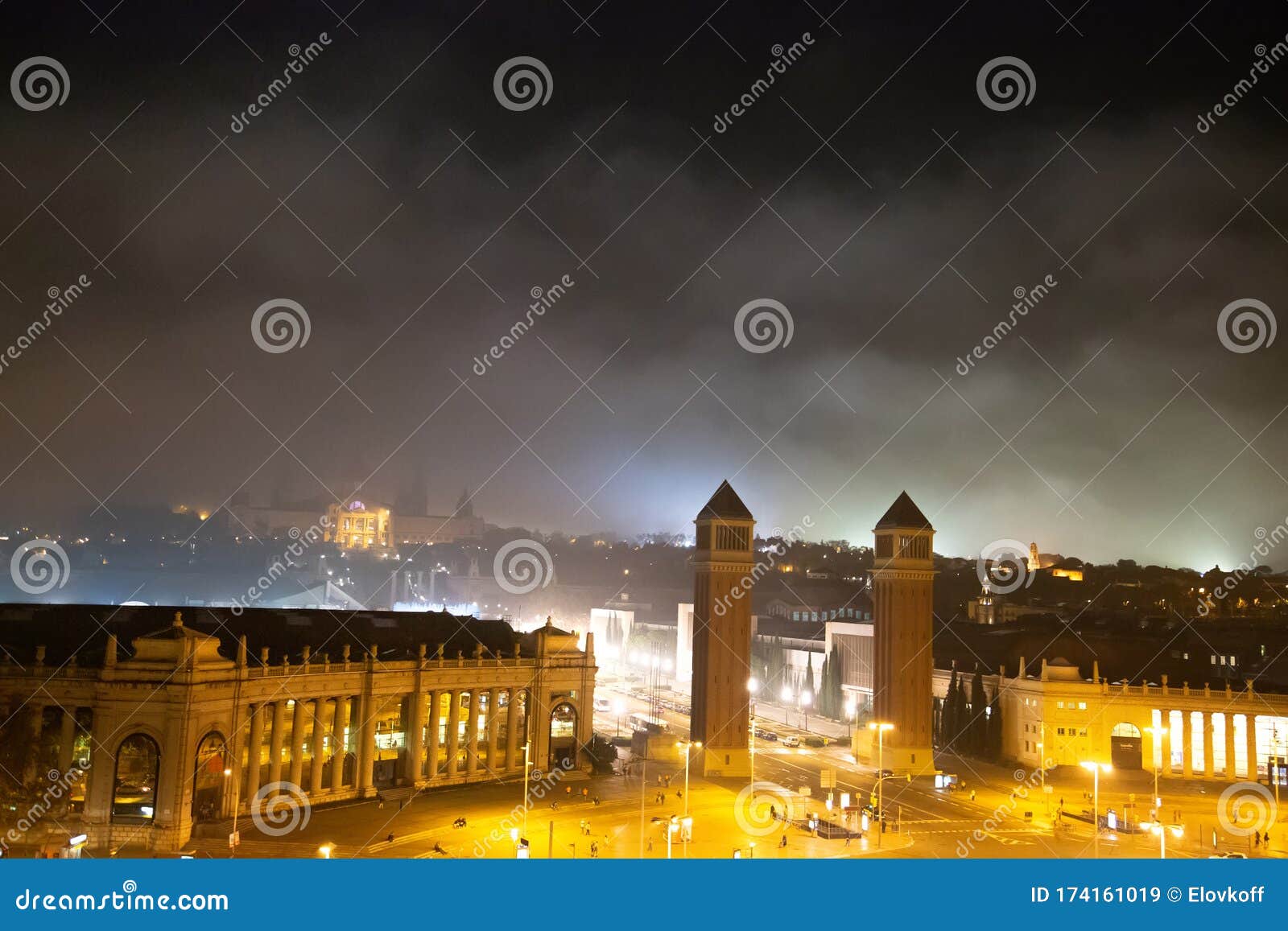 barcelona plaza de espana spain square