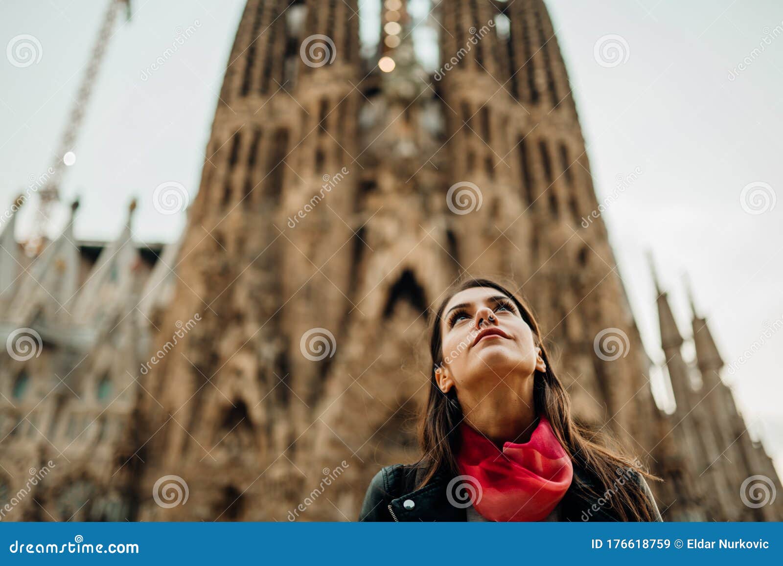 Barcelona Spain March 12 Emotional Spanish Woman