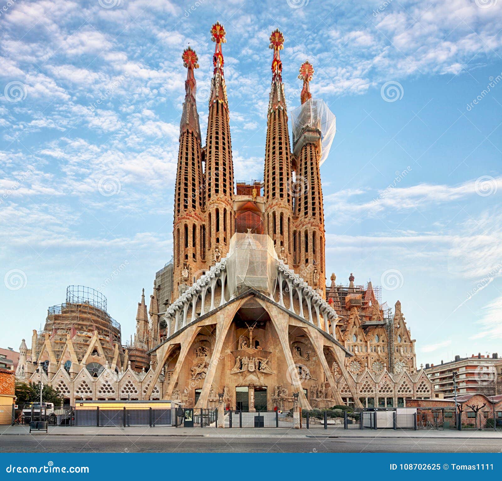 Barcelona Spanien 10 Februar La Sagrada Familia Das Beeindruckung Redaktionelles Bild Bild Von Spanien Beeindruckung