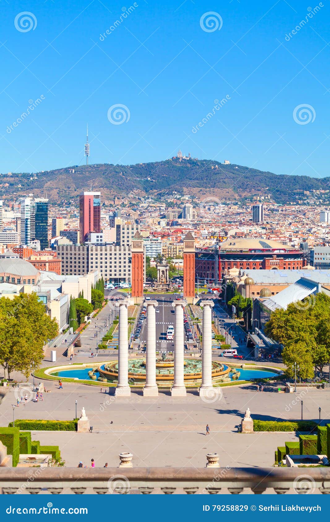 barcelona, square of spain, plaza de espana