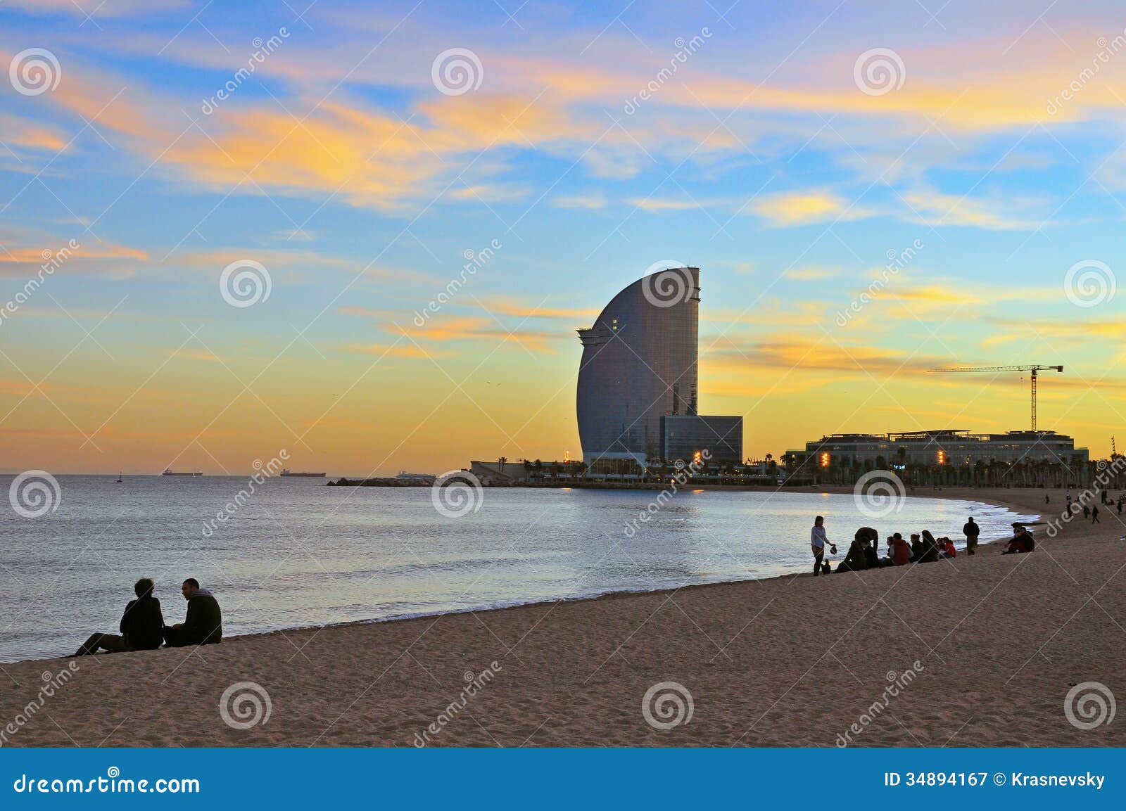 Barceloneta香草天空. Barceloneta，巴塞罗那香草天空