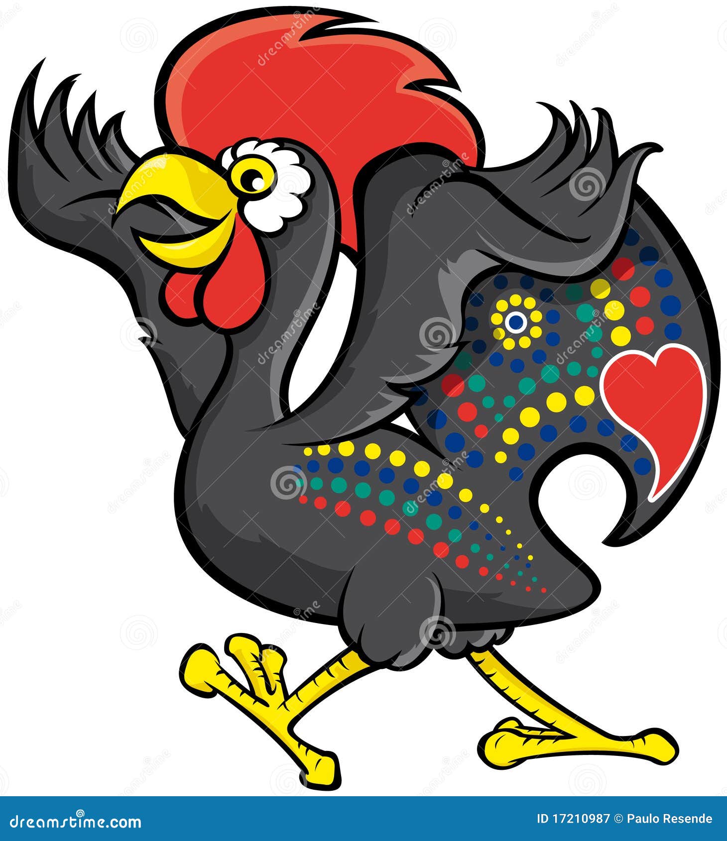 Barcelos Rooster stock vector. Illustration of barcelos - 17210987