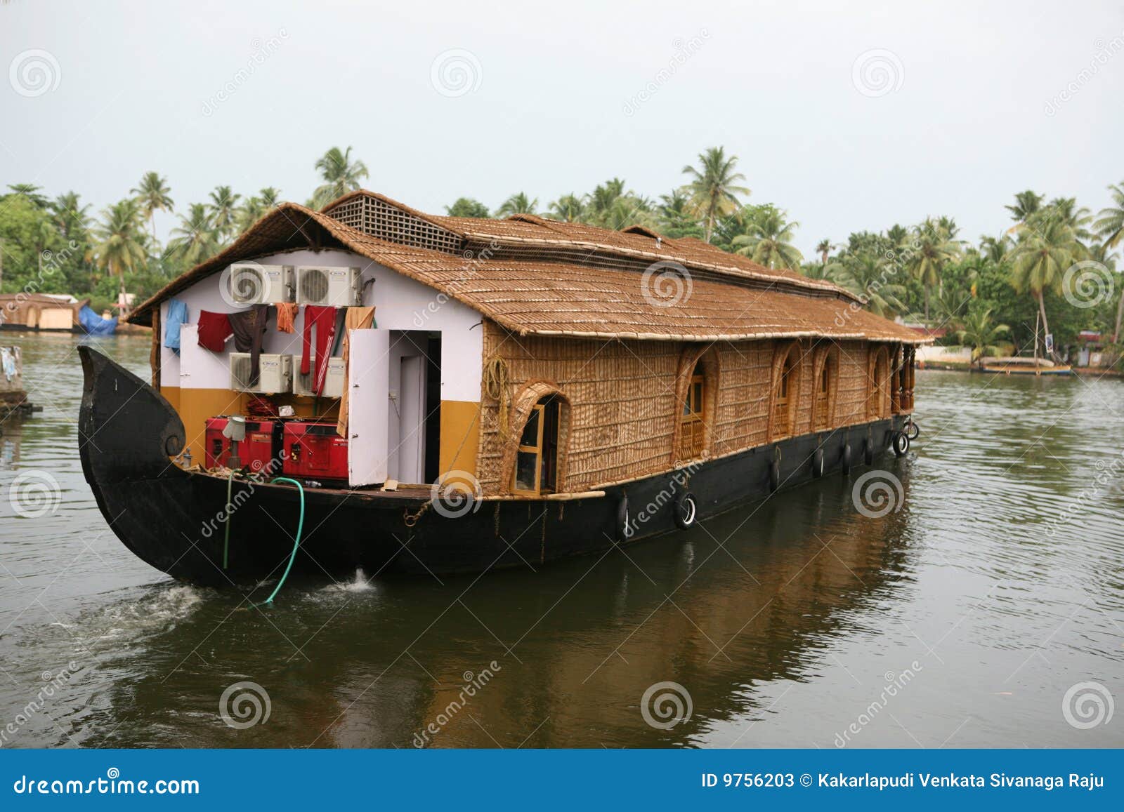 Casa flutuante, Kerala imagem de stock. Imagem de feriados - 9756203, image size:1600x1157