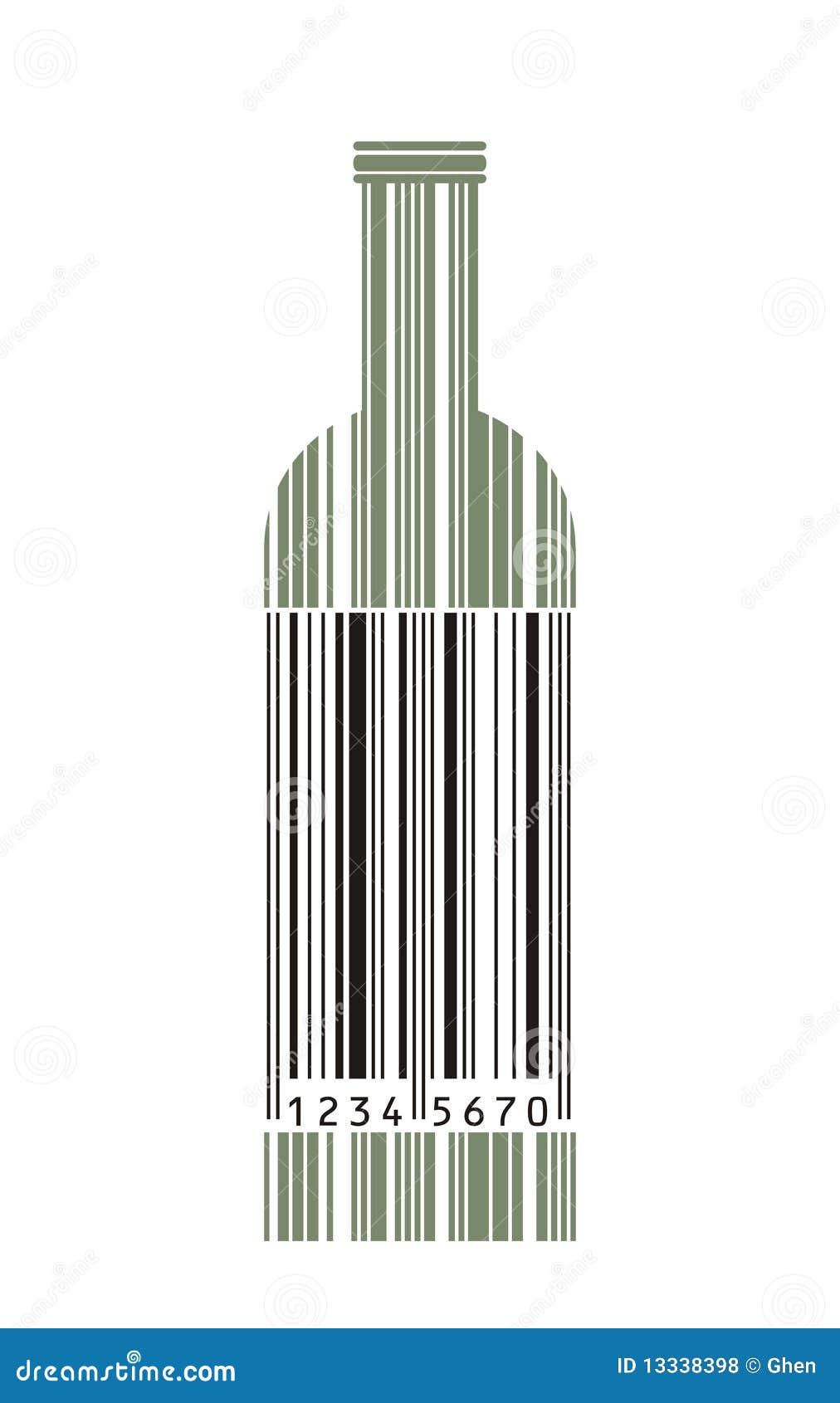 Штрих код на бутылке